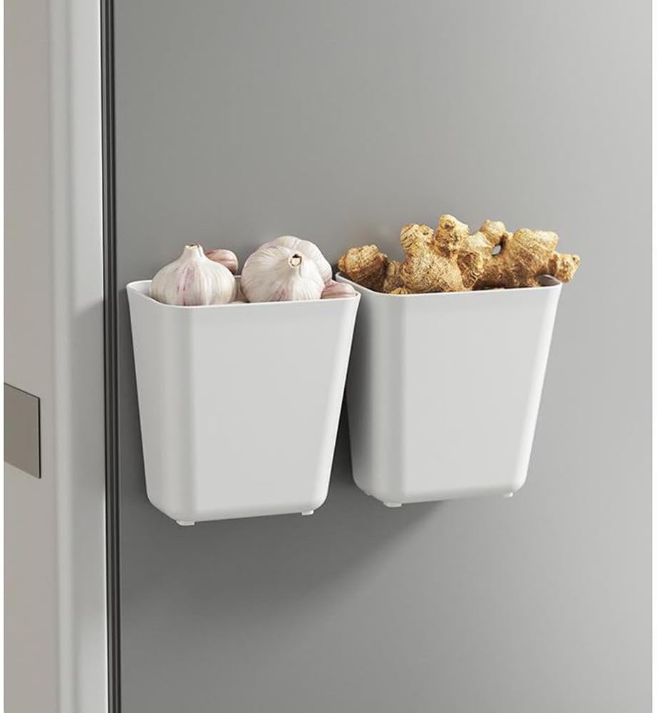 4 Piece Kitchen Cabinet Door Storage Box,Self Adhesive Wall Mounted Storage