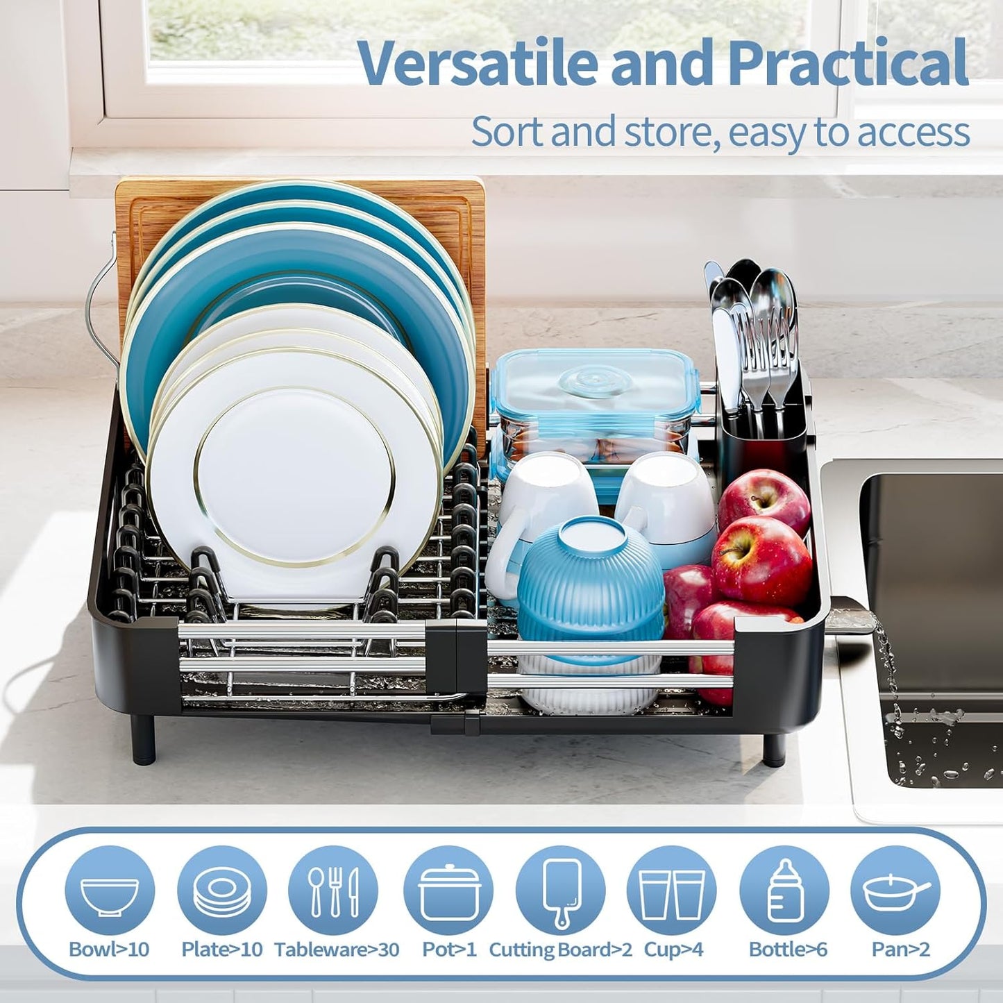 Extendable Dish Drying Rack