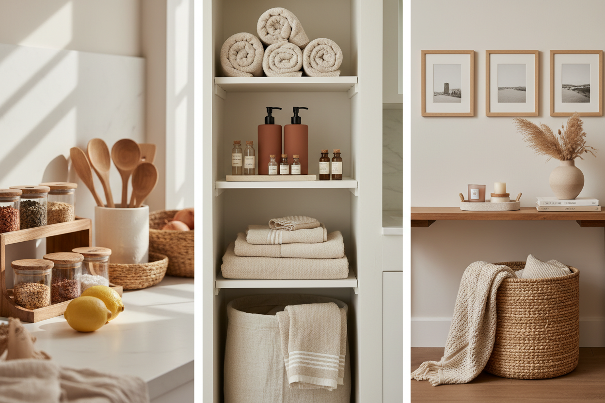 home organizer including kitchen, bathroom and home decor products